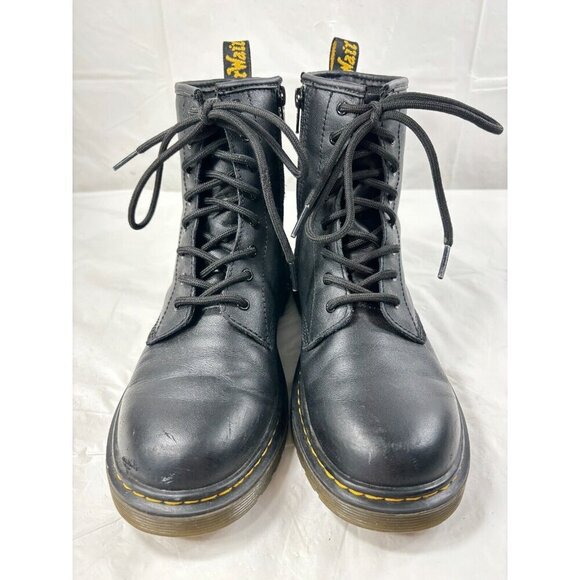 Dr. Marten's 1460 8 Eye Black Leather Boots Side Zip size 6 - Picture 5 of 13